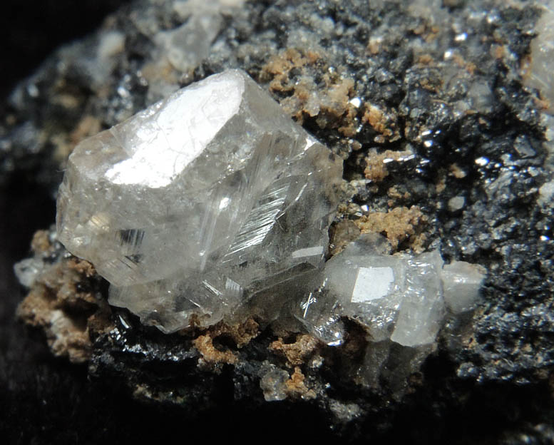 Cerussite on Galena from Tsumeb Mine, Otavi-Bergland District, Oshikoto, Namibia