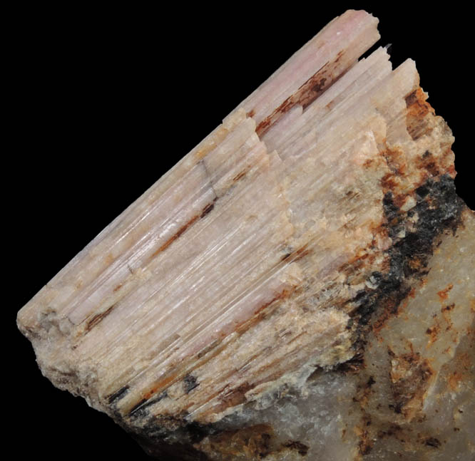 Elbaite var. Rubellite Tourmaline on Quartz from Black Mountain Quarry, Rumford, Oxford County, Maine