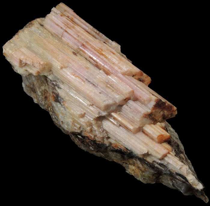 Elbaite var. Rubellite Tourmaline on Quartz from Black Mountain Quarry, Rumford, Oxford County, Maine