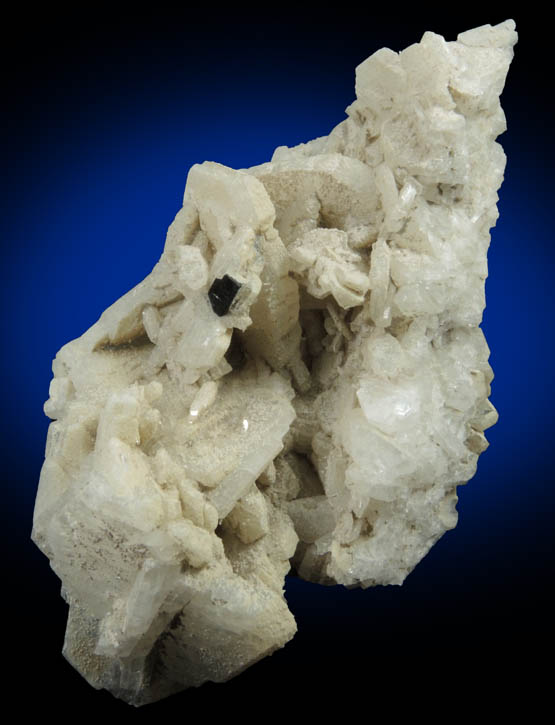 Albite var. Cleavelandite with Columbite-(Fe) from Emmons Quarry, southeastern slope of Uncle Tom Mountain,  Greenwood, Oxford County, Maine