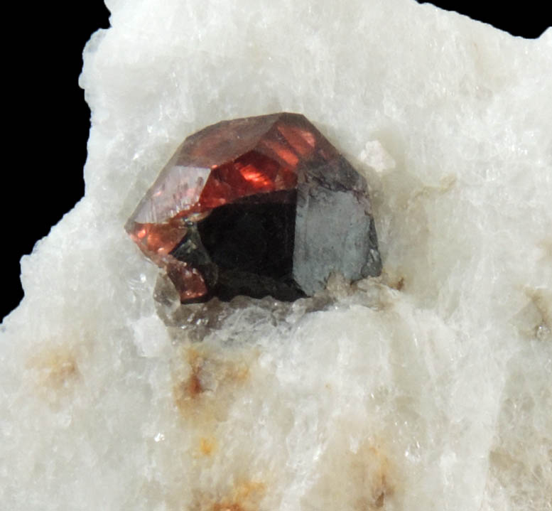 Almandine Garnet in Albite from Bennett Quarry, Buckfield, Oxford County, Maine