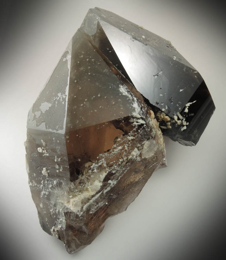 Quartz var. Smoky Quartz (facet-grade flawless crystals) from North Moat Mountain, Bartlett, Carroll County, New Hampshire