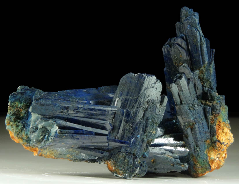 Azurite with minor Malachite from Touissit Mine, 21 km SSE of Oujda, Jerada Province, Oriental, Morocco