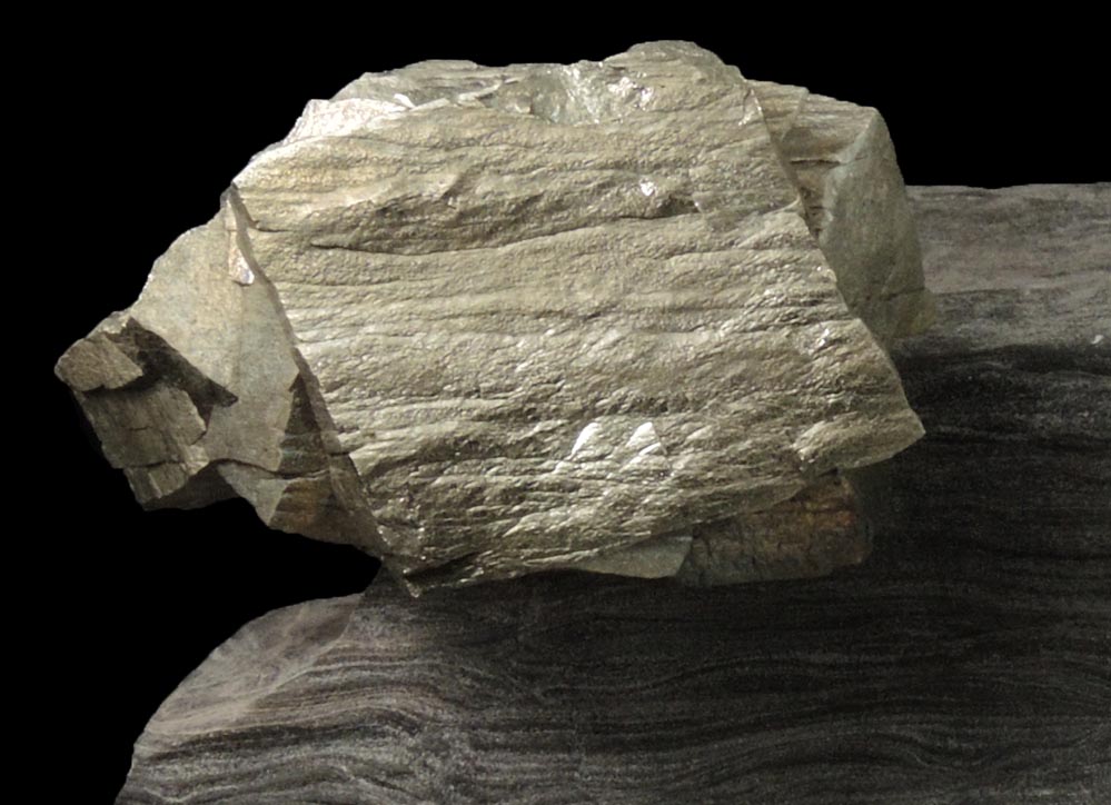 Pyrite from Route 81 roadcut, south of Syracuse, Onondaga County, New York