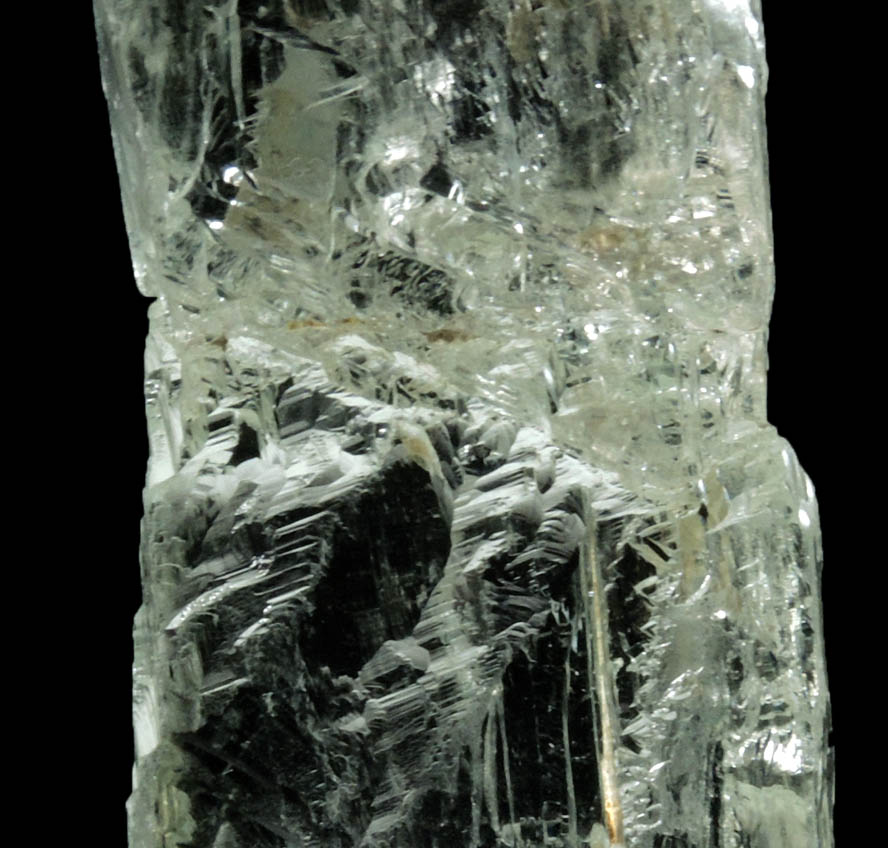 Spodumene var. Hiddenite from (Minas Novas), Minas Gerais, Brazil