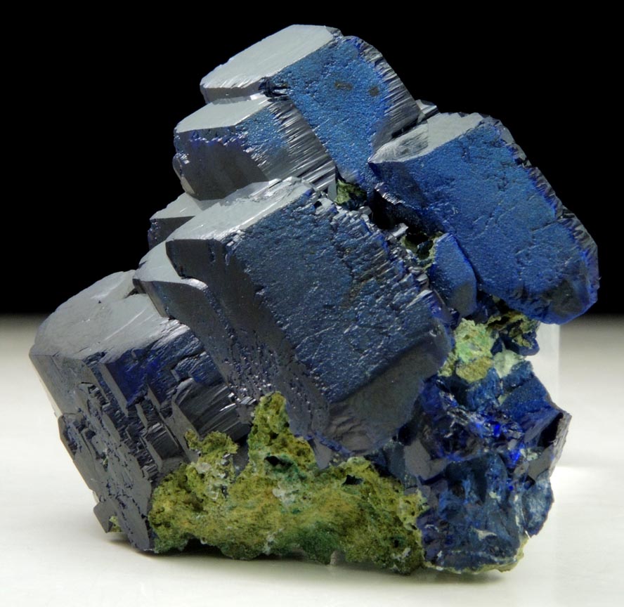 Azurite with minor Duftite from Tsumeb Mine, Otavi-Bergland District, Oshikoto, Namibia (Type Locality for Duftite)