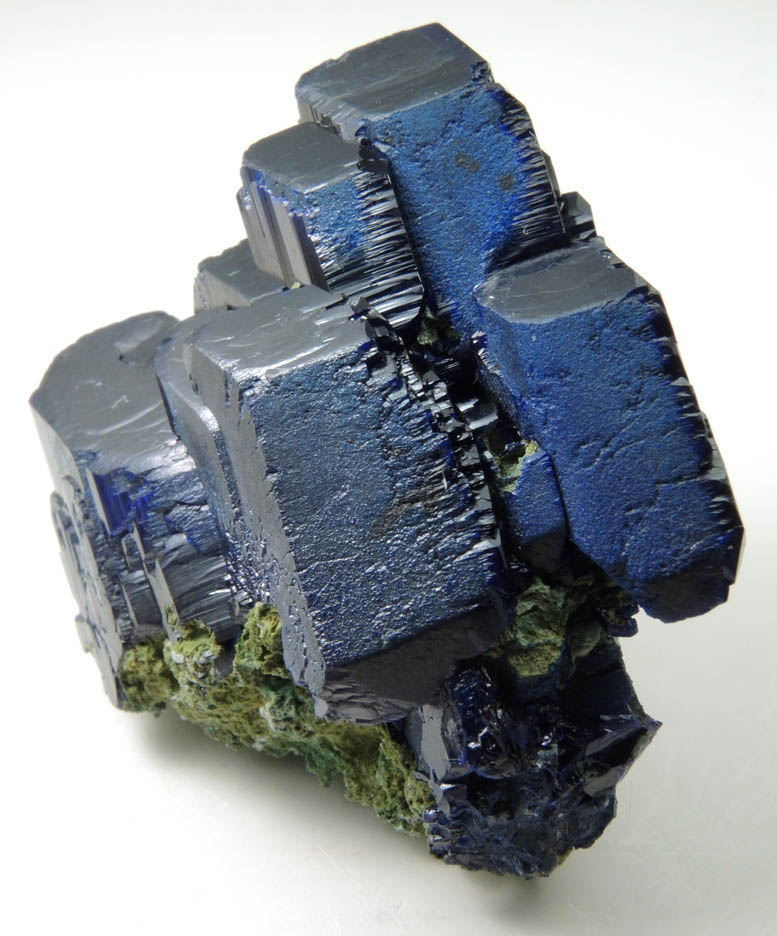 Azurite with minor Duftite from Tsumeb Mine, Otavi-Bergland District, Oshikoto, Namibia (Type Locality for Duftite)