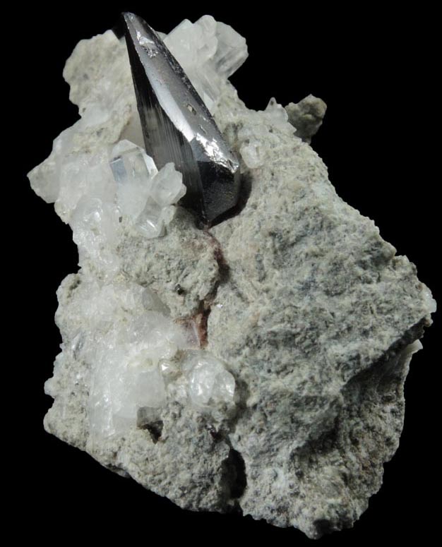 Brookite and Anatase on Quartz from Twll maen Grisial, Prenteg, Tremadog, Gwynedd, Wales (Type Locality for Brookite)