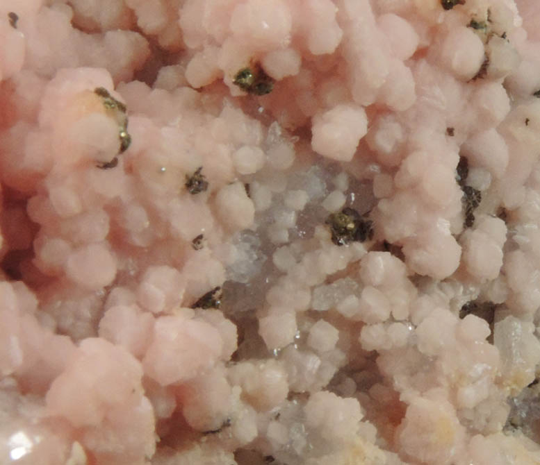 Rhodochrosite over Quartz and Pyrite from Emma Mine, Butte District, Summit Valley, Silver Bow County, Montana