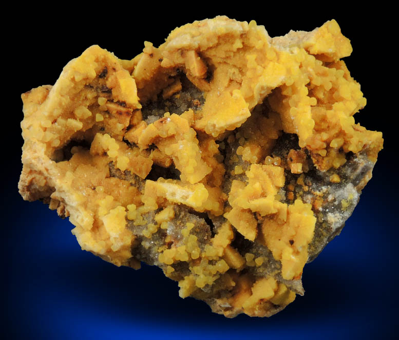 Smithsonite (cadmium-rich) over Dolomite from Monte Cristo Mine, Rush Creek District, Marion County, Arkansas