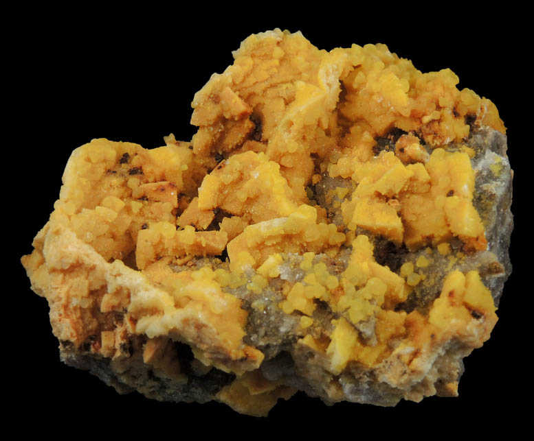 Smithsonite (cadmium-rich) over Dolomite from Monte Cristo Mine, Rush Creek District, Marion County, Arkansas