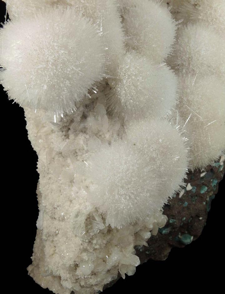 Mesolite over Stilbite from Pune District, Maharashtra, India