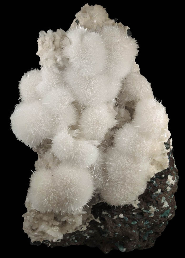 Mesolite over Stilbite from Pune District, Maharashtra, India