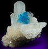 Cavansite on Stilbite from Wagholi Quarry, Maharashtra, India