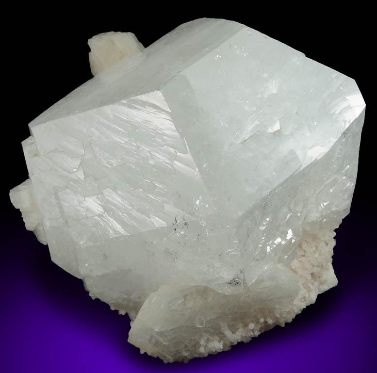 Apophyllite over Stilbite from Jalgaon, Maharashtra, India