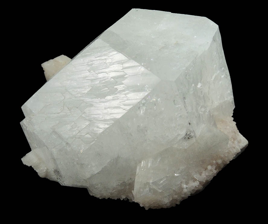 Apophyllite over Stilbite from Jalgaon, Maharashtra, India