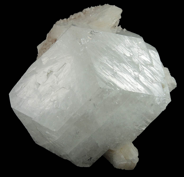 Apophyllite over Stilbite from Jalgaon, Maharashtra, India