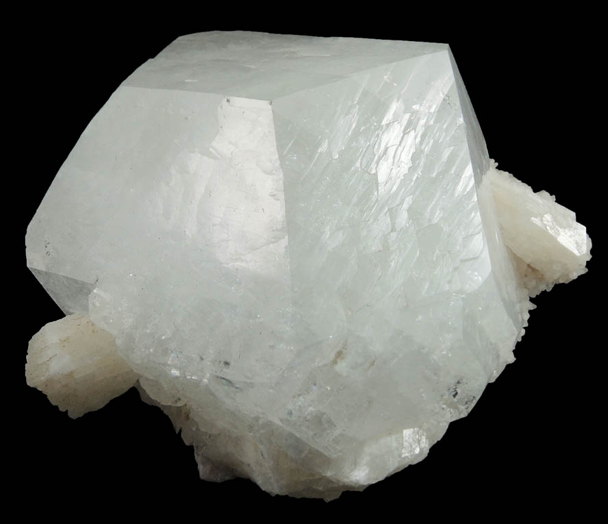 Apophyllite over Stilbite from Jalgaon, Maharashtra, India