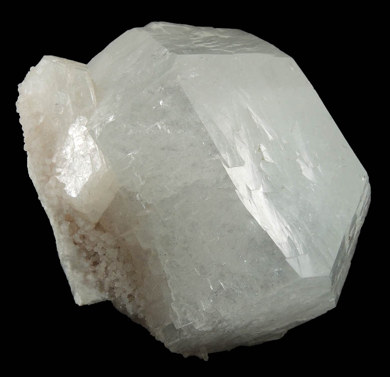 Apophyllite over Stilbite from Jalgaon, Maharashtra, India