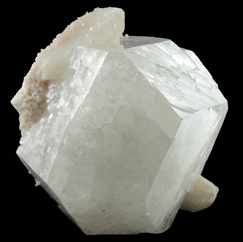 Apophyllite over Stilbite from Jalgaon, Maharashtra, India