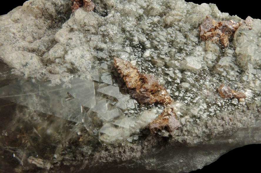 Quartz with Rutile inclusions and Rutile pseudomorphs after Anatase from Cuiab District, Gouveia, Minas Gerais, Brazil