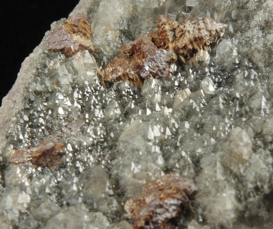 Quartz with Rutile inclusions and Rutile pseudomorphs after Anatase from Cuiab District, Gouveia, Minas Gerais, Brazil