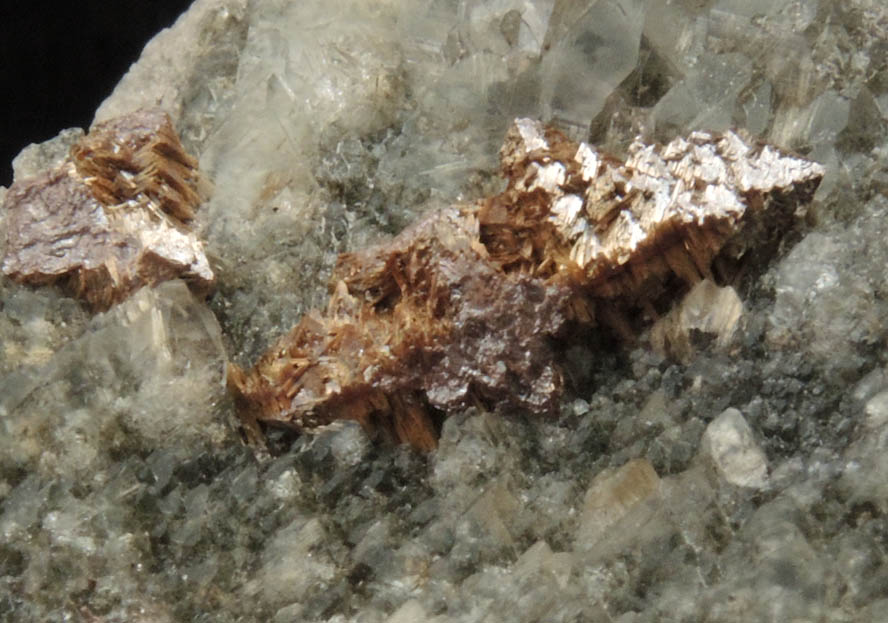 Quartz with Rutile inclusions and Rutile pseudomorphs after Anatase from Cuiab District, Gouveia, Minas Gerais, Brazil