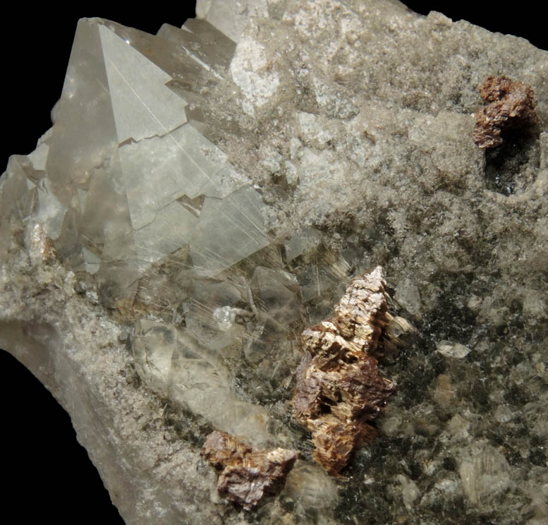 Quartz with Rutile inclusions and Rutile pseudomorphs after Anatase from Cuiab District, Gouveia, Minas Gerais, Brazil