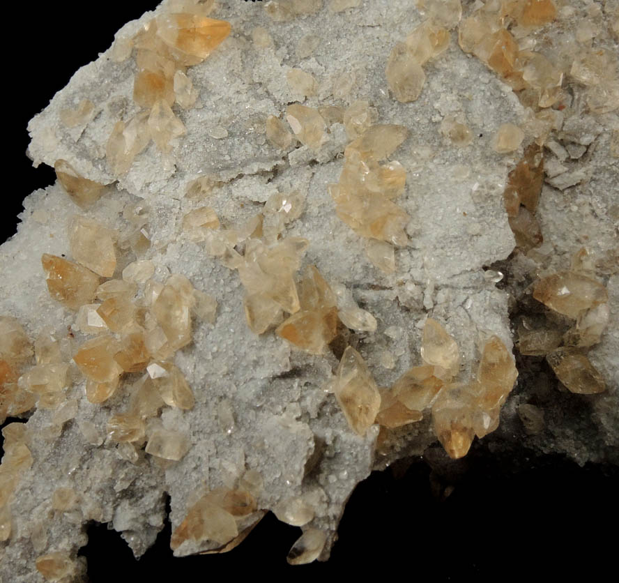 Calcite and Quartz on limestone plates from Elmwood Mine, Carthage, Smith County, Tennessee