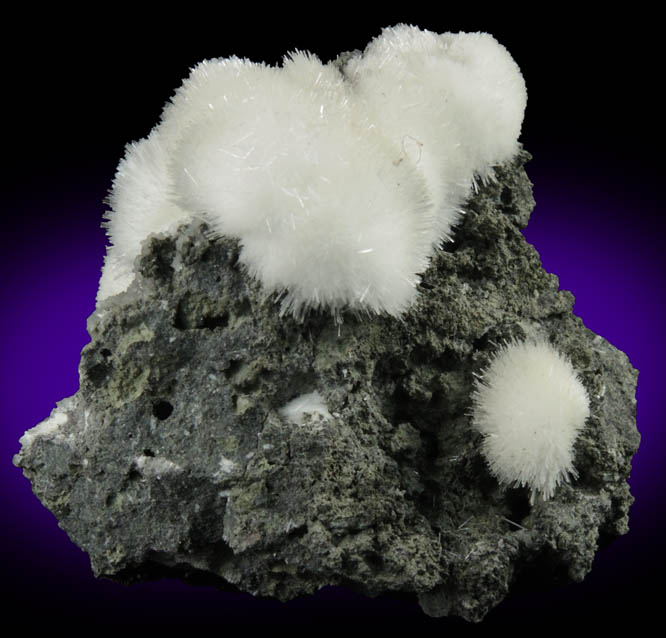 Natrolite with minor Calcite from Millington Quarry, Bernards Township, Somerset County, New Jersey