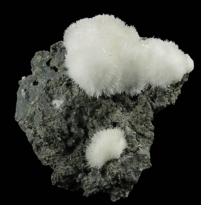 Natrolite with minor Calcite from Millington Quarry, Bernards Township, Somerset County, New Jersey