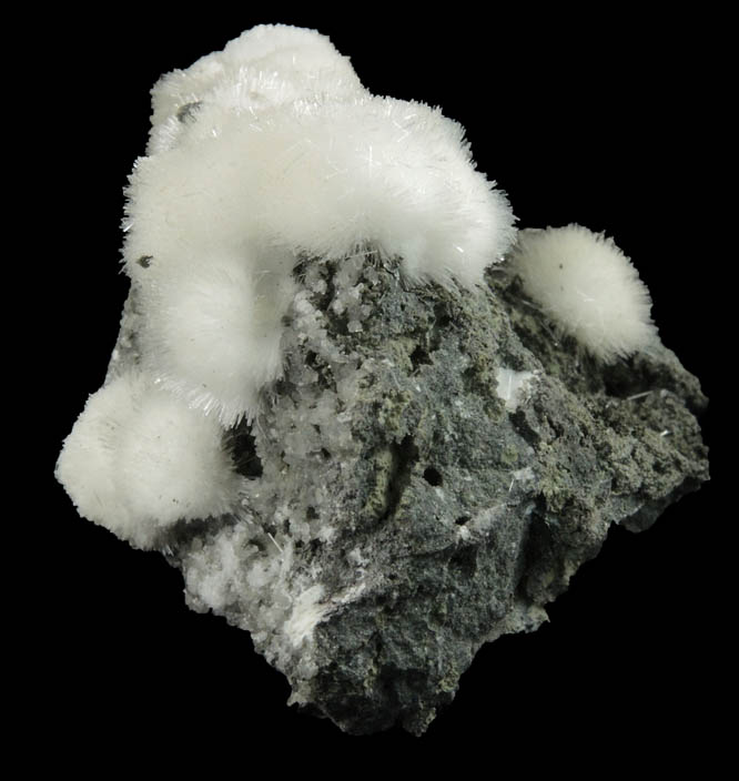 Natrolite with minor Calcite from Millington Quarry, Bernards Township, Somerset County, New Jersey