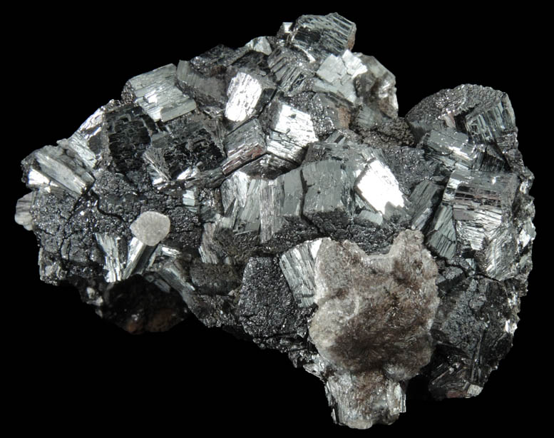 Ramsdellite with minor Calcite from Mistake Mine, 9 km north of Wickenburg, Yavapai County, Arizona