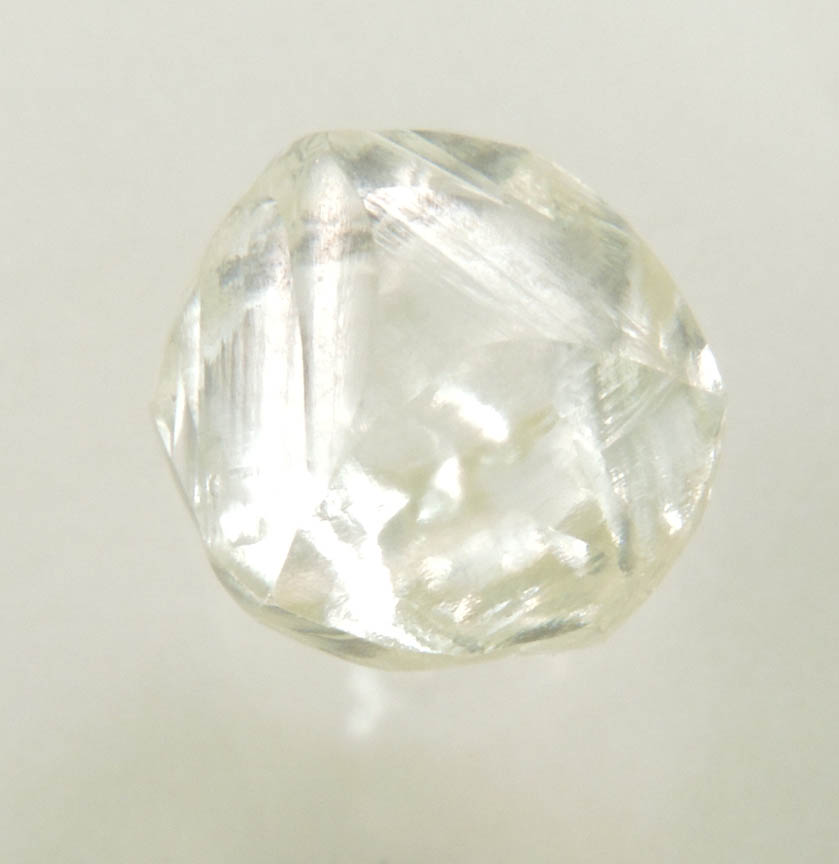 Diamond (1.52 carat yellow cuttable gem-grade complex rough diamond) from Sakha (Yakutia) Republic, Siberia, Russia