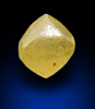 Diamond (0.92 carat yellow trisoctahedral crystal) from Ippy, northeast of Banghi (Bangui), Central African Republic