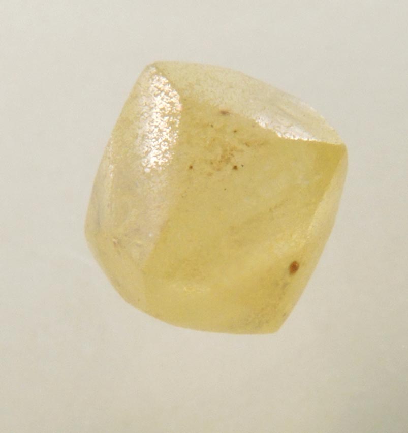 Diamond (0.92 carat yellow trisoctahedral crystal) from Ippy, northeast of Banghi (Bangui), Central African Republic