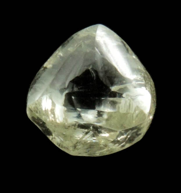 Diamond (1.41 carat yellow cuttable gem-quality complex diamond) from Sakha (Yakutia) Republic, Siberia, Russia