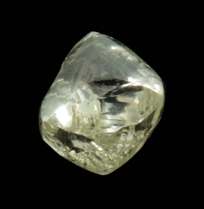 Diamond (1.41 carat yellow cuttable gem-quality complex diamond) from Sakha (Yakutia) Republic, Siberia, Russia