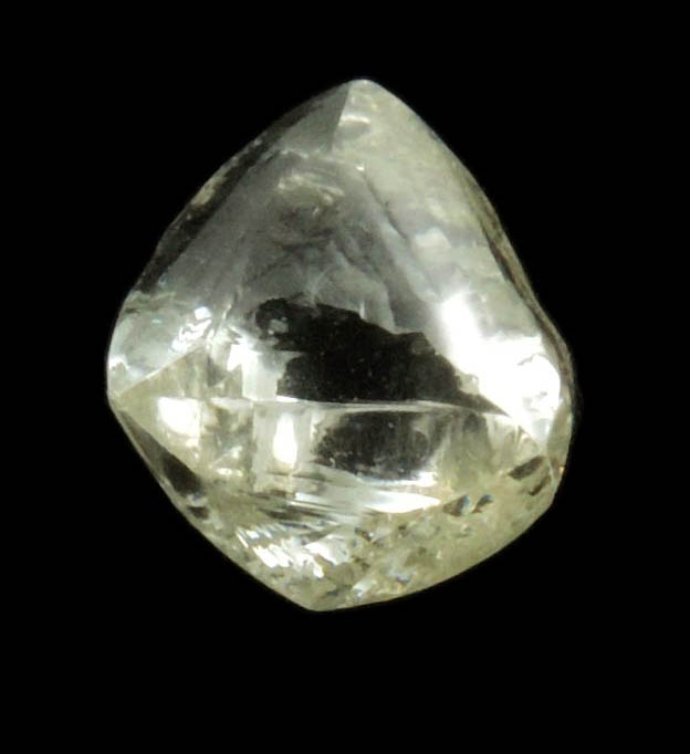 Diamond (1.41 carat yellow cuttable gem-quality complex diamond) from Sakha (Yakutia) Republic, Siberia, Russia