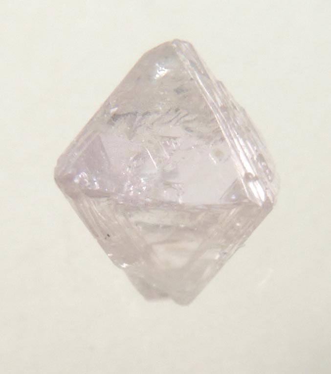 Diamond (0.61 carat pink-gray octahedral crystal) from Argyle Mine, Kimberley, Western Australia, Australia