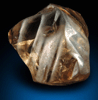 Diamond (10.68 carat cuttable brown freeform complex crystal) from Almazy Anabara Mine, Sakha (Yakutia) Republic, Siberia, Russia