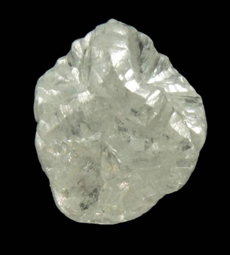 Diamond (3.35 carat colorless cavernous cubic uncut diamond) from Diavik Mine, East Island, Lac de Gras, Northwest Territories, Canada