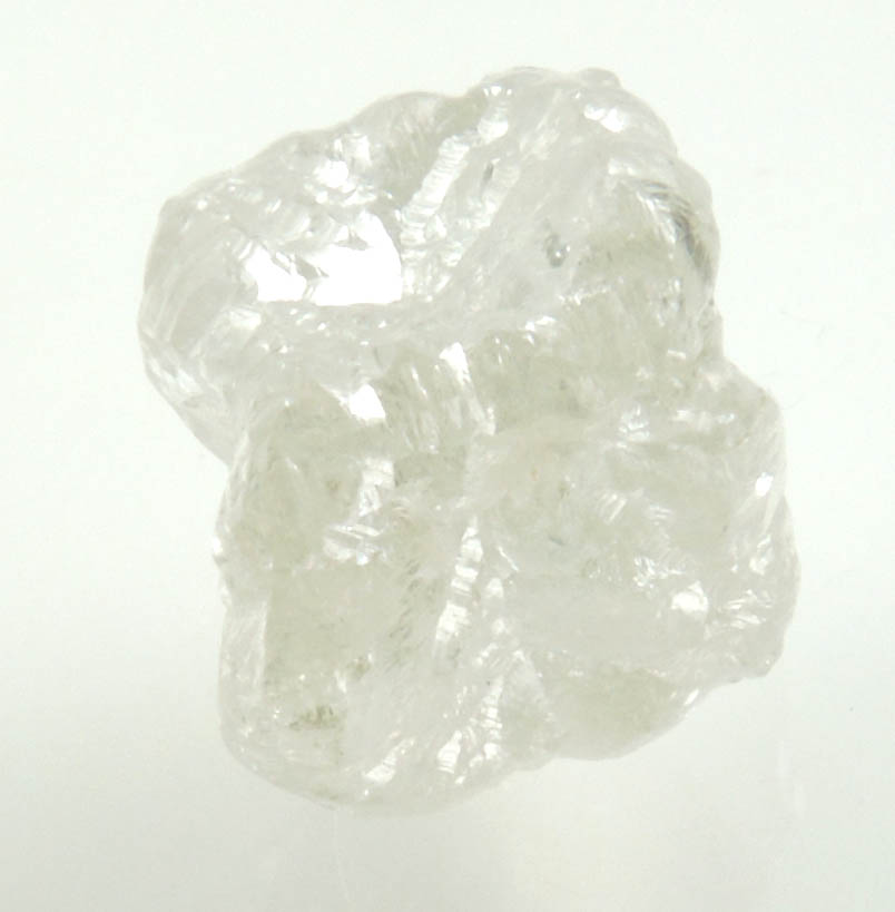 Diamond (3.35 carat colorless cavernous cubic uncut diamond) from Diavik Mine, East Island, Lac de Gras, Northwest Territories, Canada