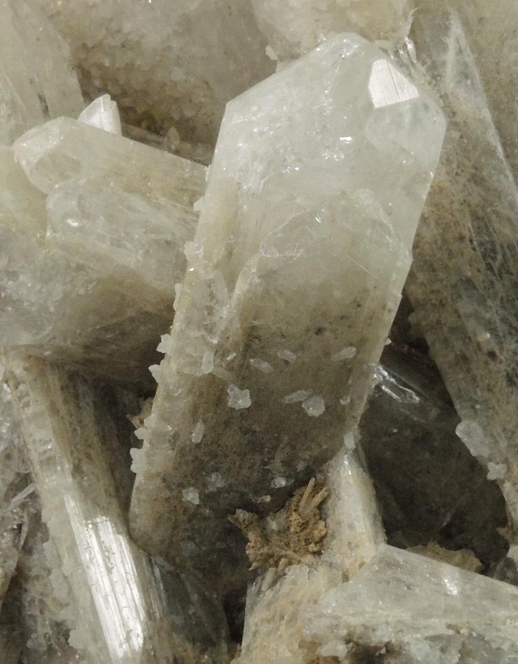 Danburite with Calcite overgrowth from Mina la Aurora, Charcas, San Luis Potos, Mexico