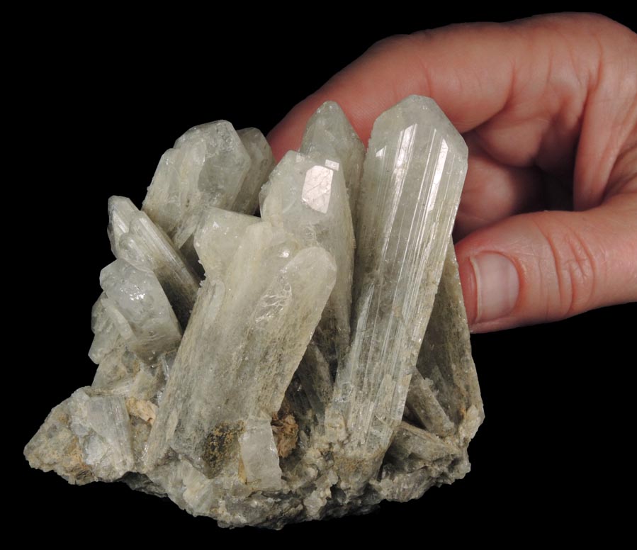 Danburite with Calcite overgrowth from Mina la Aurora, Charcas, San Luis Potos, Mexico