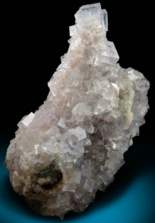 Fluorite with minor Barite from Caravia-Berbes District, Asturias, Spain