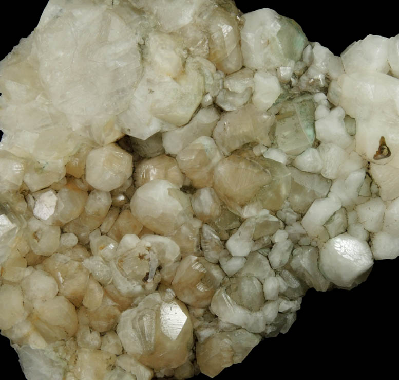 Calcite with Celadonite inclusions from Route 80 roadcut, near Leonia, 2.8 km west of the George Washington Bridge, Bergen County, New Jersey