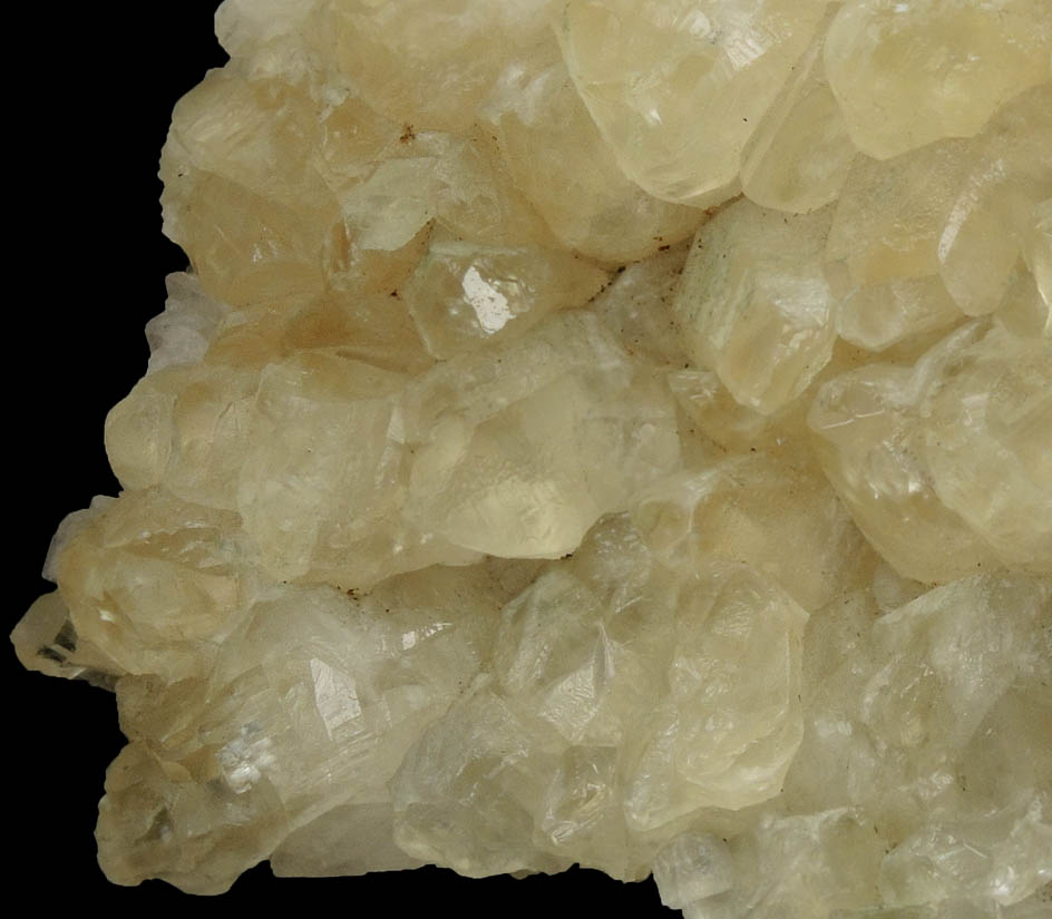 Calcite (twinned crystals) from Route 80 roadcut, near Leonia, 2.8 km west of the George Washington Bridge, Bergen County, New Jersey