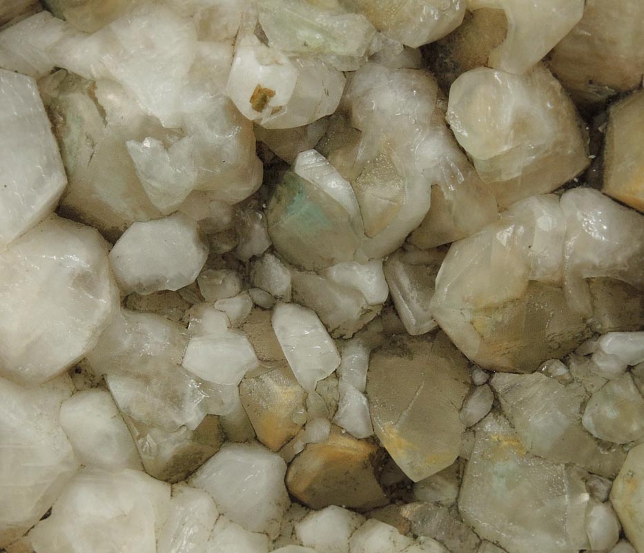 Calcite with Celadonite inclusions from Route 80 roadcut, near Leonia, 2.8 km west of the George Washington Bridge, Bergen County, New Jersey