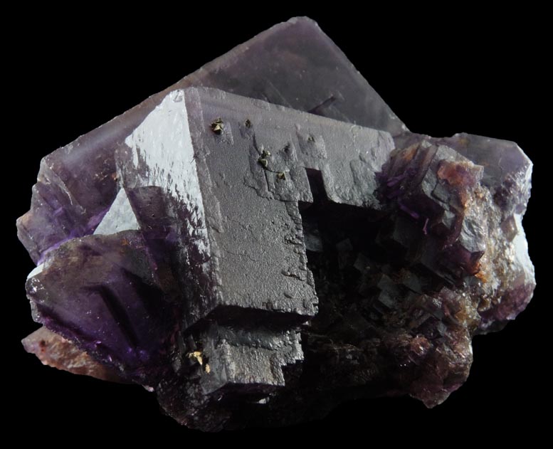 Fluorite with minor Chalcopyrite from Cave-in-Rock District, Hardin County, Illinois